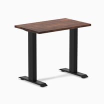 Desky Zero Mini Softwood Office Desk - American Rustic Pine / 32" X 20" / Matte Black