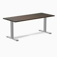 thumbnail image 1 of Desky Zero Rubberwood Office Desk - Dark Walnut / 72 X 30 Inches / Gray, 1 of 7