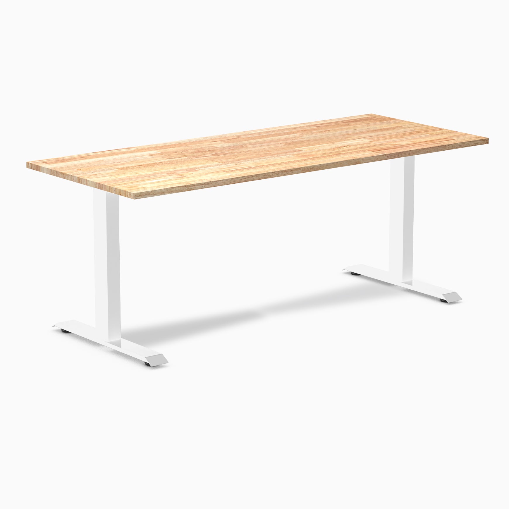 Desky Zero Rubberwood Office Desk - Natural Timber / 72 X 30 Inches ...