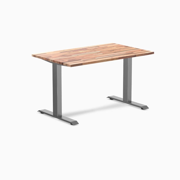Desky Zero Softwood Office Desk - Acacia / 48 X 30 Inches / Space Gray