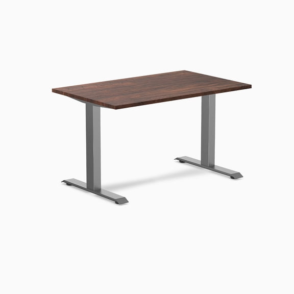 Desky Zero Softwood Office Desk - American Rustic Pine / 48 X 30 Inches / Space Gray