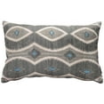 thumbnail image 1 of Desmond Blue Diamond Pillow 12x20 Inches Rectangular Polyester Complete Insert, 1 of 3