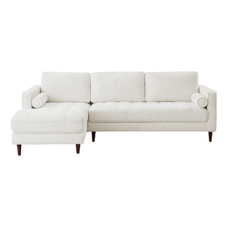 Desmond Luxury Boucle Fabric Living Room Tufted Left Faced Sectional Sofa