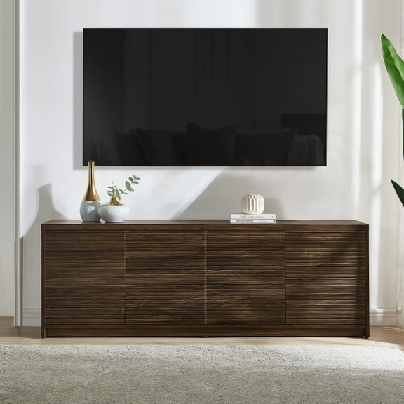 Desmond Rectangular TV Stand for TV's up to 78" in Dark Oak