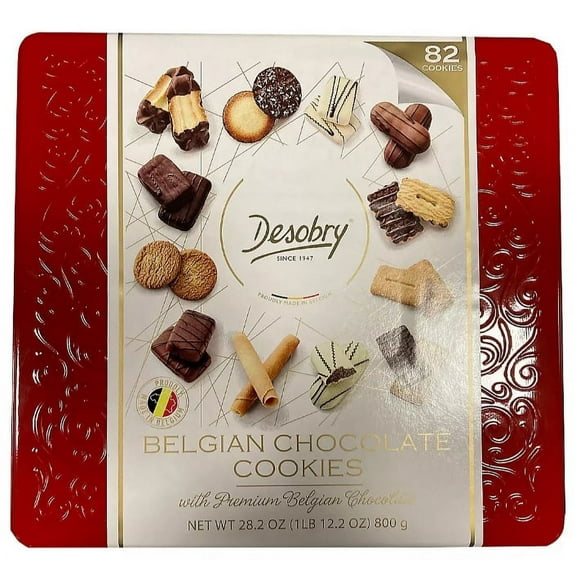 Desobry Belgian Chocolate Cookie Assortment, 28.2 oz.