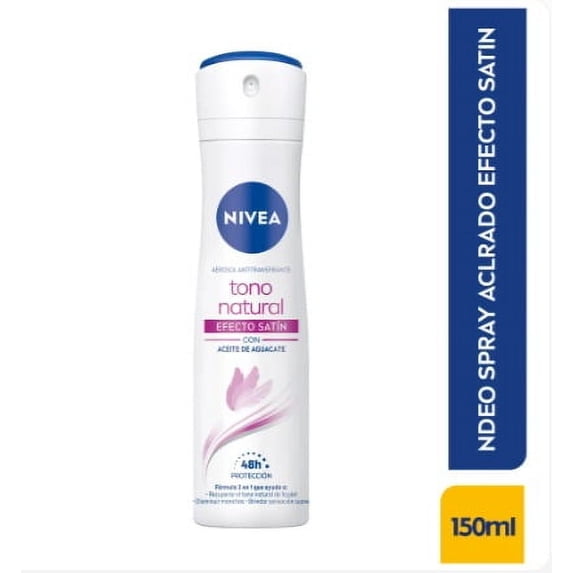 Desodorante Aclarante para Mujer Nivea Tono Natural Efecto Satín Spray 150 Ml