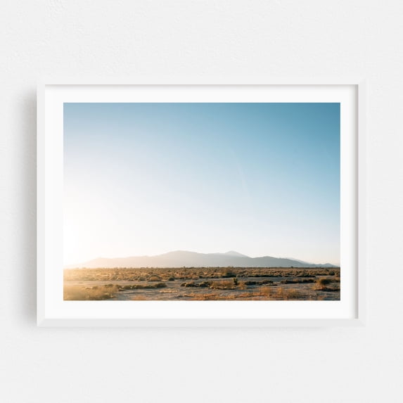 Desolate - Salton City California Photography White Framed Wall Art Print 24 x 36 inches