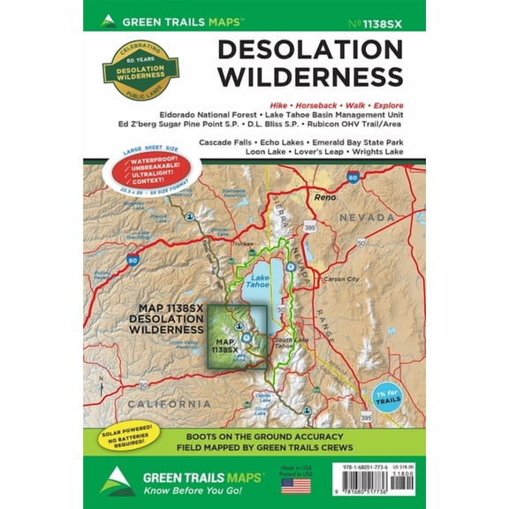 Desolation Wilderness, CA No. 1138sx, (Paperback)