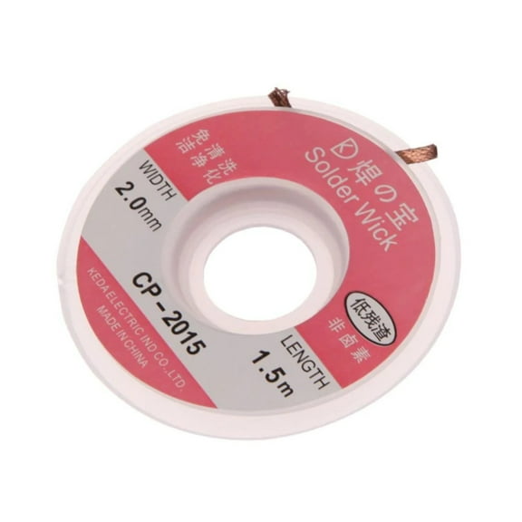 Desoldering Braid Wick Solder Remover w/ No Residue Rosin Flux 2mm x 5ft