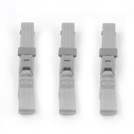 Desoto 1929-1945 Standard 2 Point Gray & Grey Lap Bench Seat Belt Kit - 3 Belts