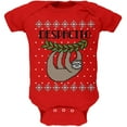 thumbnail image 1 of Despacito Means Slowly Sloth Funny Ugly Christmas Sweater Soft Baby One Piece Red 9-12 M, 1 of 1