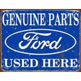thumbnail image 1 of Desperate Enterprises MS1422 Tin Sign Ford Parts, 16x13, Blue, 1 of 3