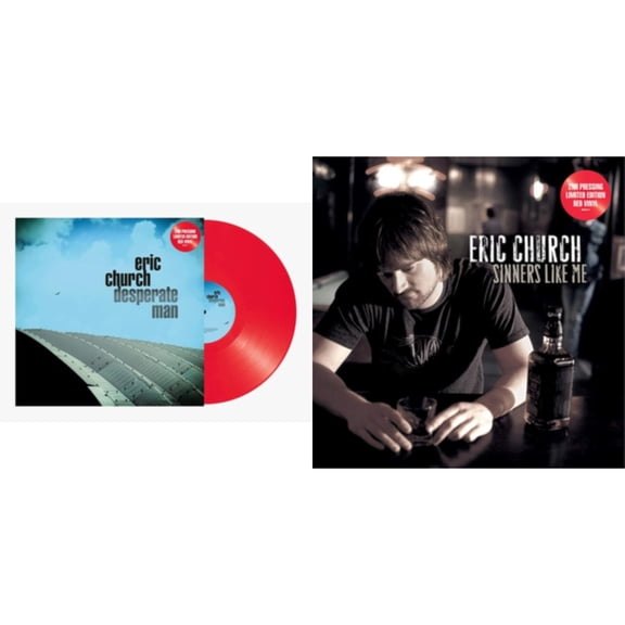 Desperate Man (Red LP Vinyl) & Sinners Like Me (Red LP Vinyl)