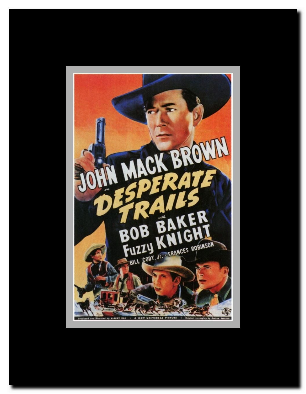 Desperate Trails Framed Movie Poster