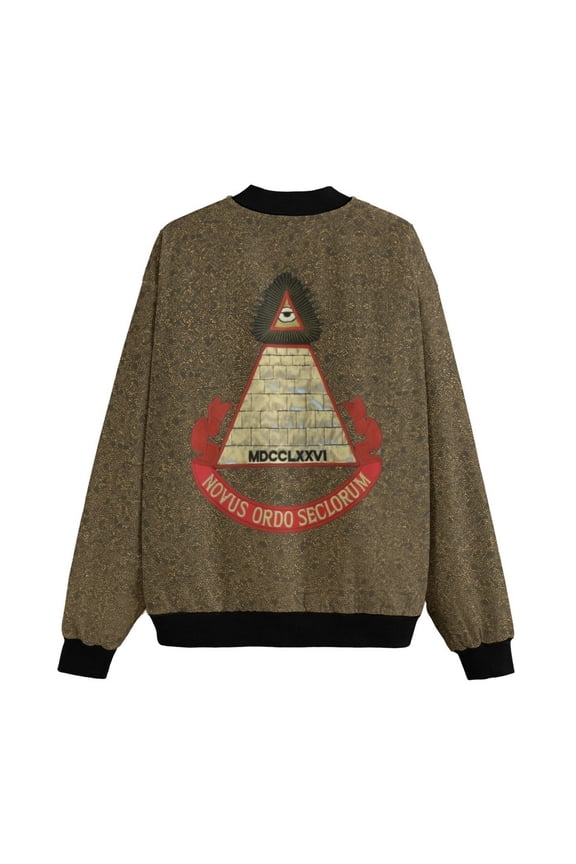 Desperately 80s Pyramid Bomber Jacket for Men: For Halloween or Cosplay - M
