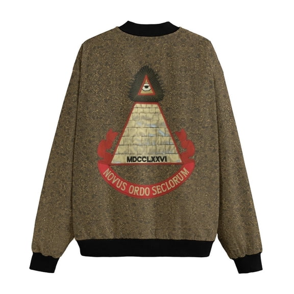 Desperately 80s Pyramid Bomber Jacket for Men: For Halloween or Cosplay - XS