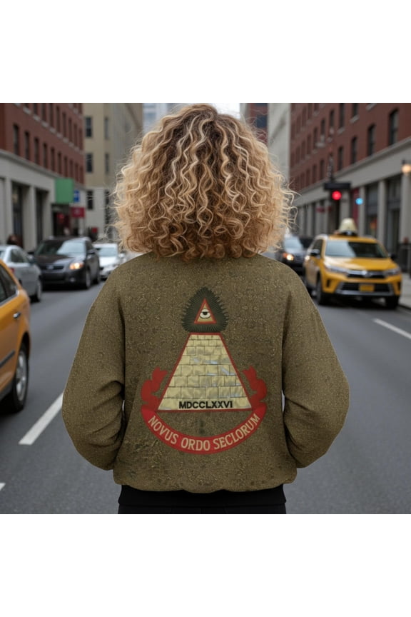 Desperately 80s Pyramid Bomber Jacket for Women: For Halloween or Cosplay - L