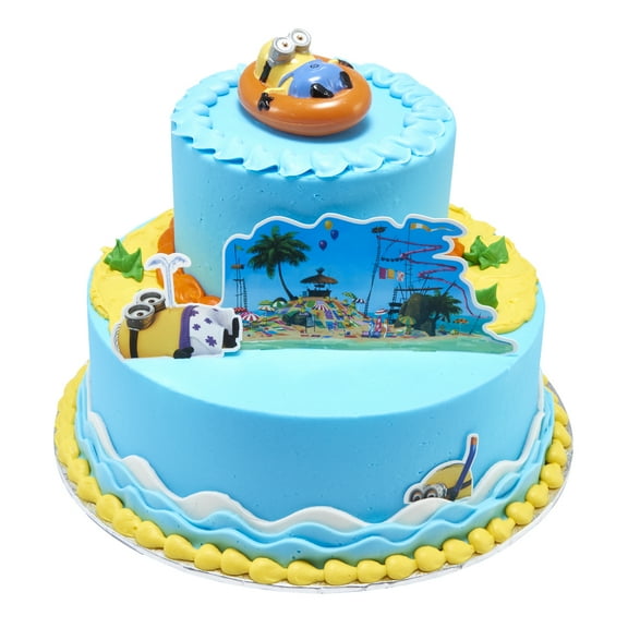 Despicable Me 2 Beach Party Two Tier Cak