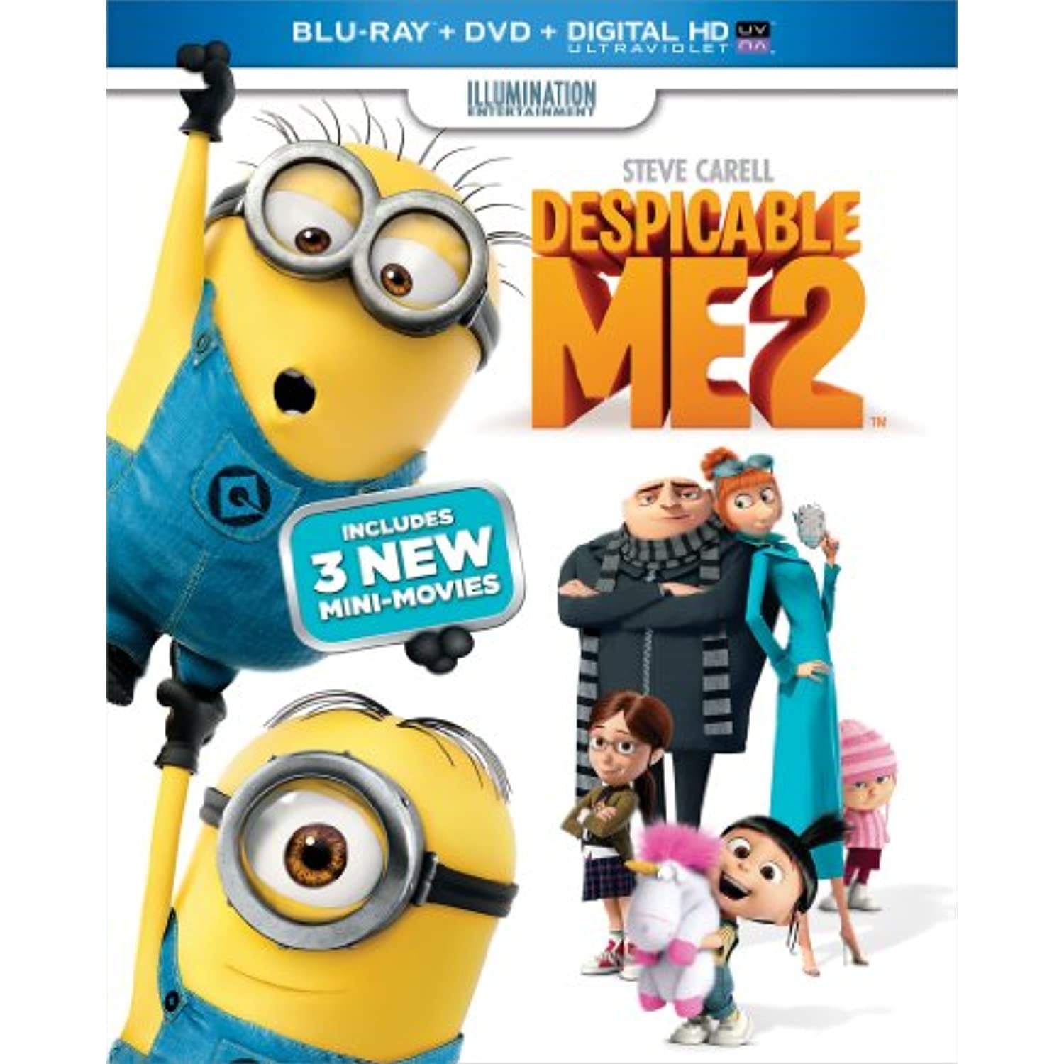 UNIVERSAL STUDIOS Despicable Me 2 (DVD + Digital) [Blu-ray]