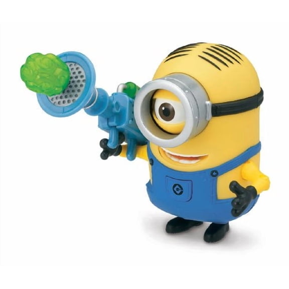 Despicable Me 2 Minion Stuart Deluxe Action Figure with Fart Dart Launcher