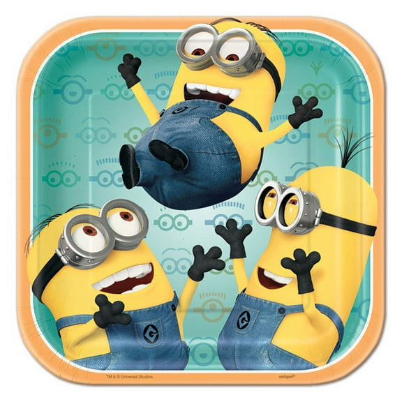 Despicable Me 2 Minions Small Paper Plates (8ct)