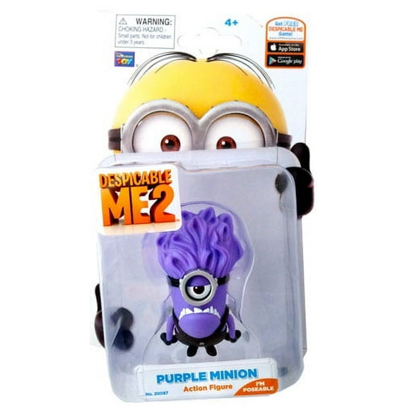 Despicable Me 2 Purple Minion Action Figure [Stuart]