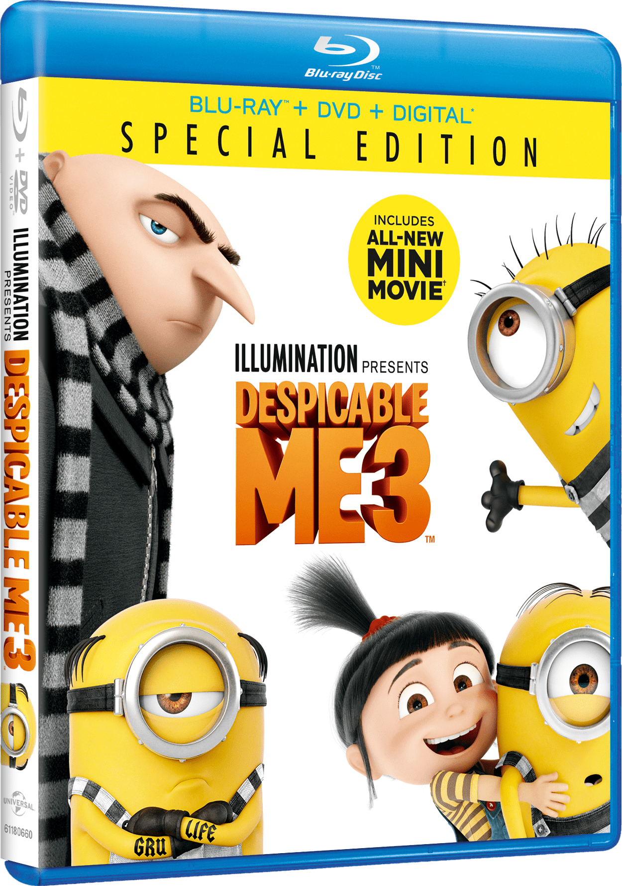 UNIVERSAL STUDIOS Despicable Me 3 (Blu-ray + DVD + Digital HD)