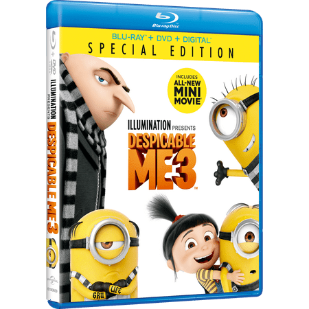 Despicable Me 3 [Includes Digital Copy] [Blu-ray/DVD] [2017]