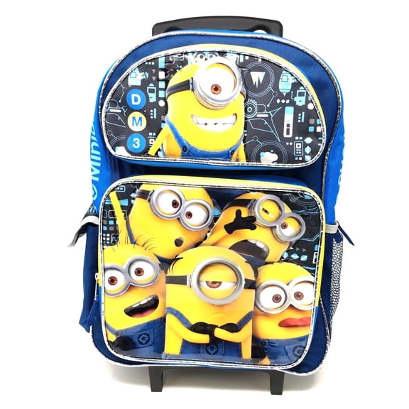 Despicable Me 3 Minions 16" Large Rolling Backpack