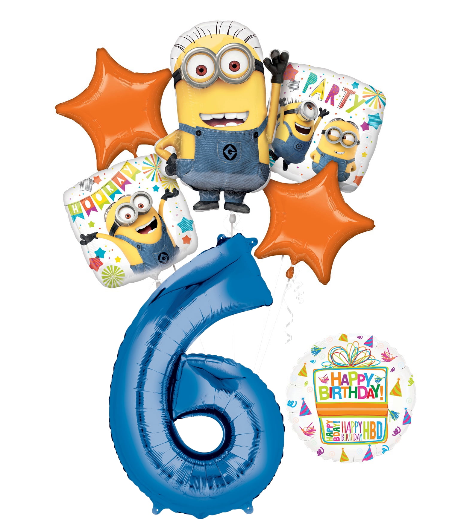 Despicable Me 3 Minions 6th Birthday Party Supplies and balloon Decorations