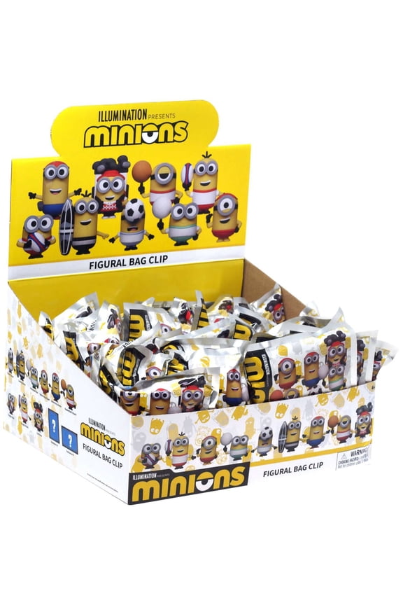 Despicable Me 3D Figural Bag Clip Minions Sports Series 1 Mystery Box (24 Packs)