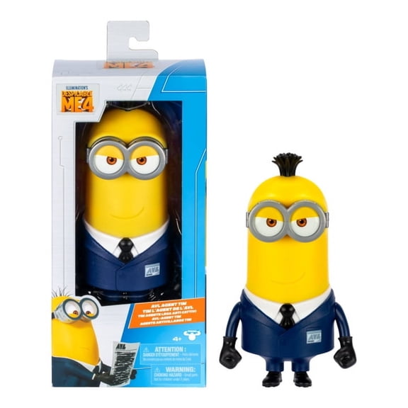 Despicable Me 4 Large Action Figure 10 inch (25cm) Minion Figure - AVL Agent Tim Figure