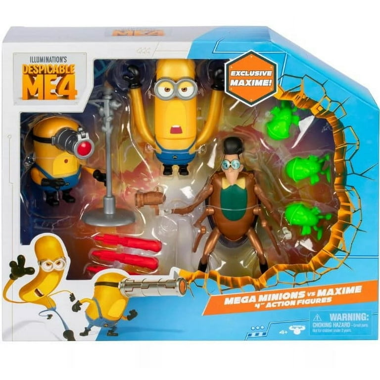 Despicable Me 4 Mega Minions Vs Maxime Action Figure Set