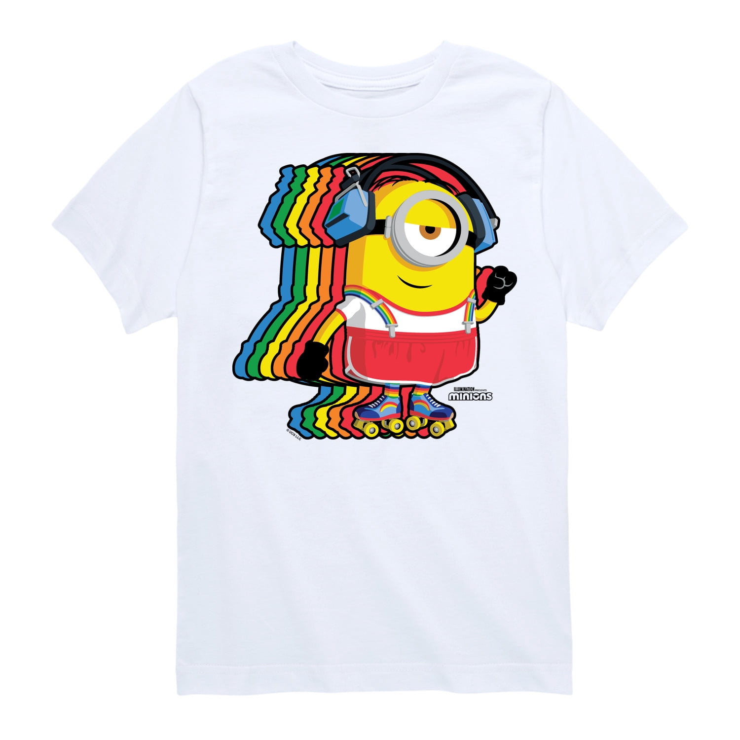 ミニオン　予約アート♡ Despicable Me 4 - Minion Skater Rainbow - Youth And Toddler Short