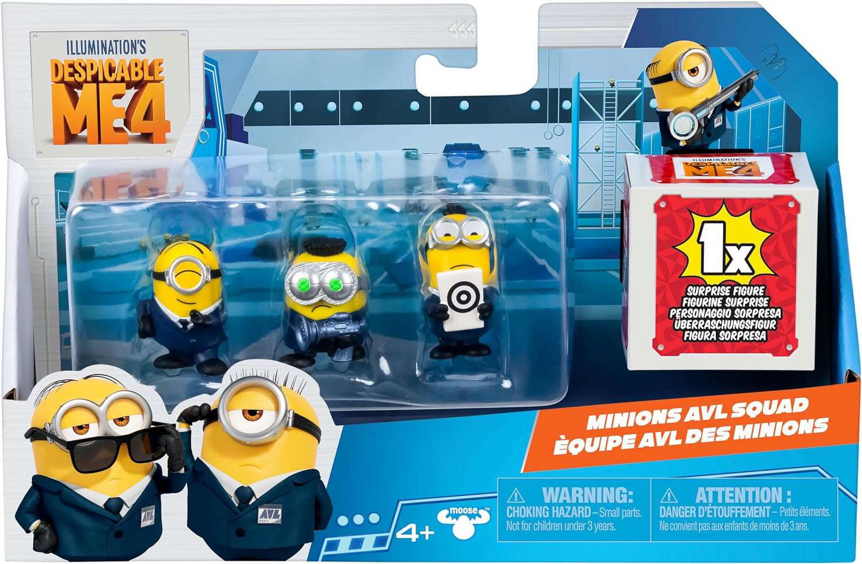 Despicable Me 4 Minions AVL Squad Mini Figure 4 Pack Walmart Despicable Me 4 Minions AVL Squad Mini Figure 4 Pack Walmart