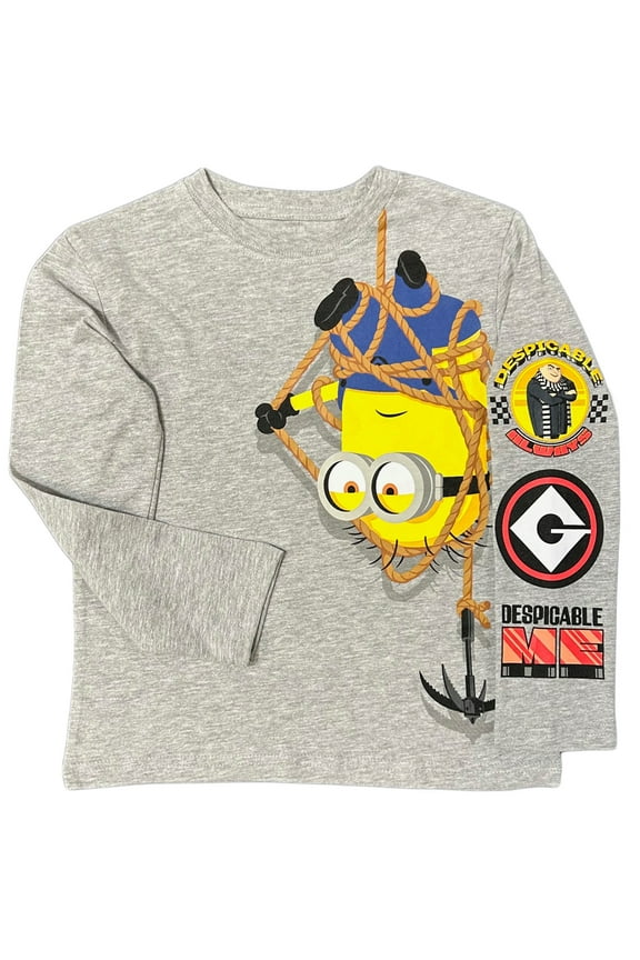 4 Minions Long Sleeve Shirt (Little & Big Boys)