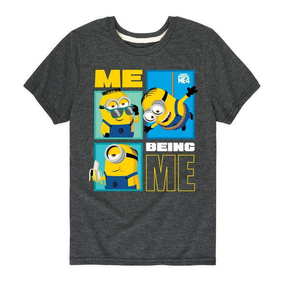 Despicable Me 4 - Minions Me Being Me  - Youth And Toddler Short Sleeve Graphic T-Shirt