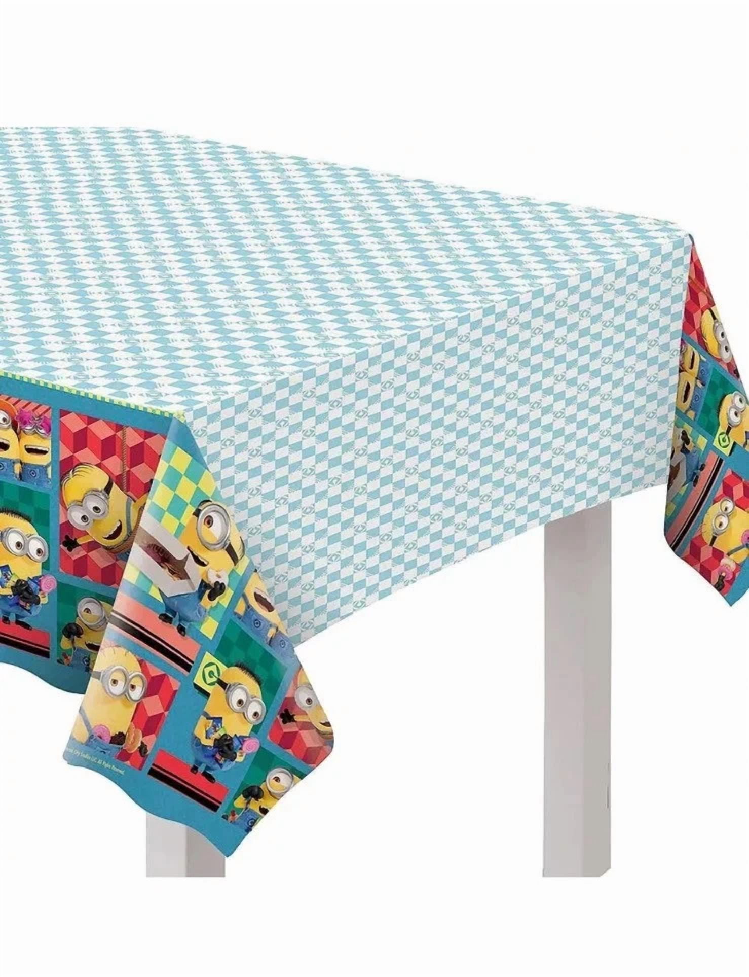 Despicable Me 4 Minions Movie Kids Birthday Party Decoration Plastic Tablecover
