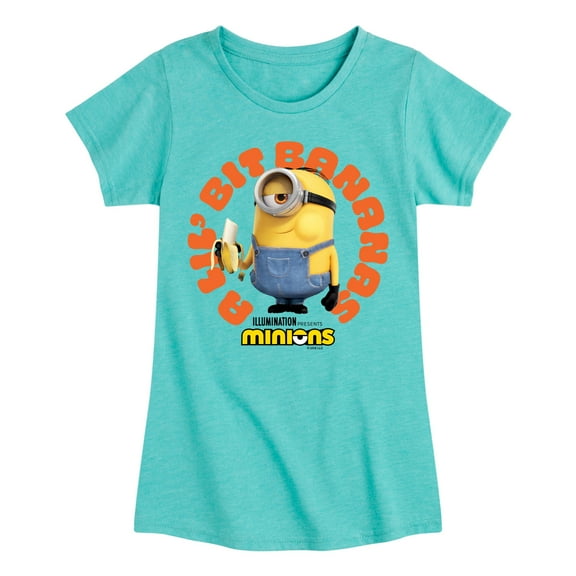 Despicable Me - A Lil Bit Bananas - Toddler & Youth Girls Short Sleeve Graphic T-Shirt