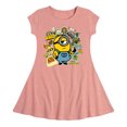 thumbnail image 1 of Despicable Me - Banana Stickers - Toddler & Youth Girls Fit & Flare Dress, 1 of 1