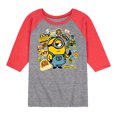 thumbnail image 1 of Despicable Me - Banana Stickers  - Toddler & Youth Raglan Graphic T-Shirt, 1 of 6