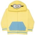 thumbnail image 1 of Despicable Me Boys Pullover Hoodie with Minions Graphic Print Sherpa Cosplay Hooded Zip-Up Sweatshirt for Kids and Toddlers (Size 2T-6), 1 of 4