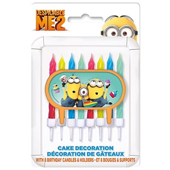 Despicable Me Cake Topper with 8 Candles