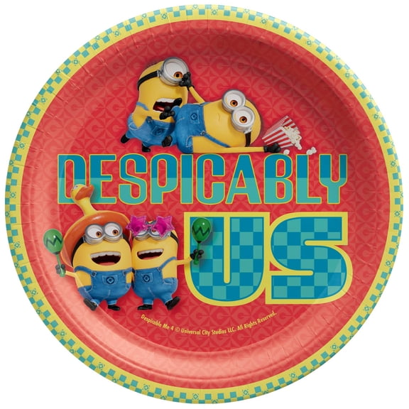Despicable Me 'Despicably Us' Large Paper Plates (8ct)
