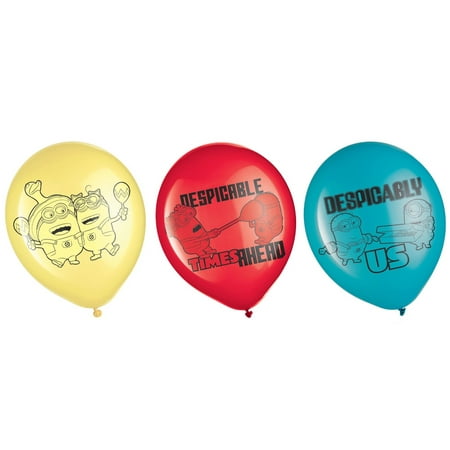 Despicable Me Latex Balloons 12" (6-Pieces)