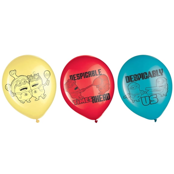 Despicable Me Latex Balloons 12" (6-Pieces)