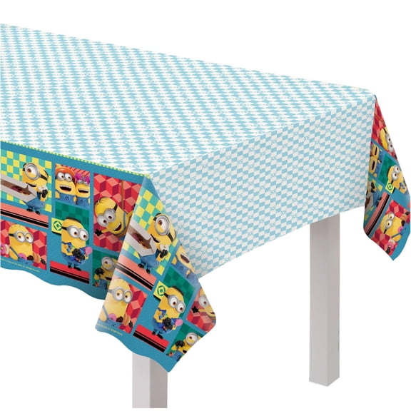 Amscan Disney's Encanto Machine Washable 96 x 54 Modern Minions Character Print Plastic Tablecloths