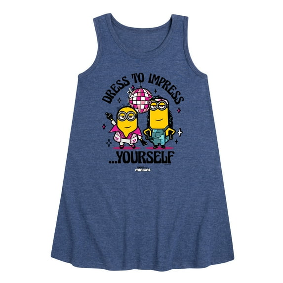 Despicable Me Minions - Dress To Impress Yourself - Toddler & Youth Girls A-line Dress