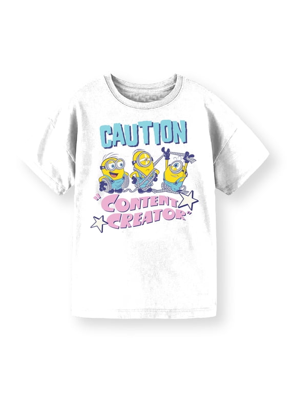 , Girls' Short Sleeve T-Shirt, Content Creator, Sizes 4-16