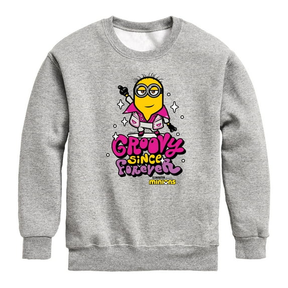 Despicable Me Minions - Groovy Since Forever - Toddler & Youth Crewneck Fleece Sweatshirt